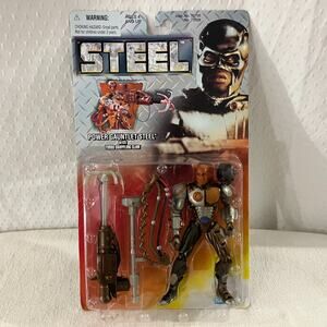 1997 Vintage Kenner Hasbro STEEL Power Gauntlet Steel Turbo Grappling Claw 73708